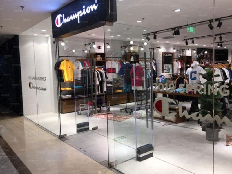 AM9800 indumentis anti-furtum fabrica installed in Champion Clothing Store